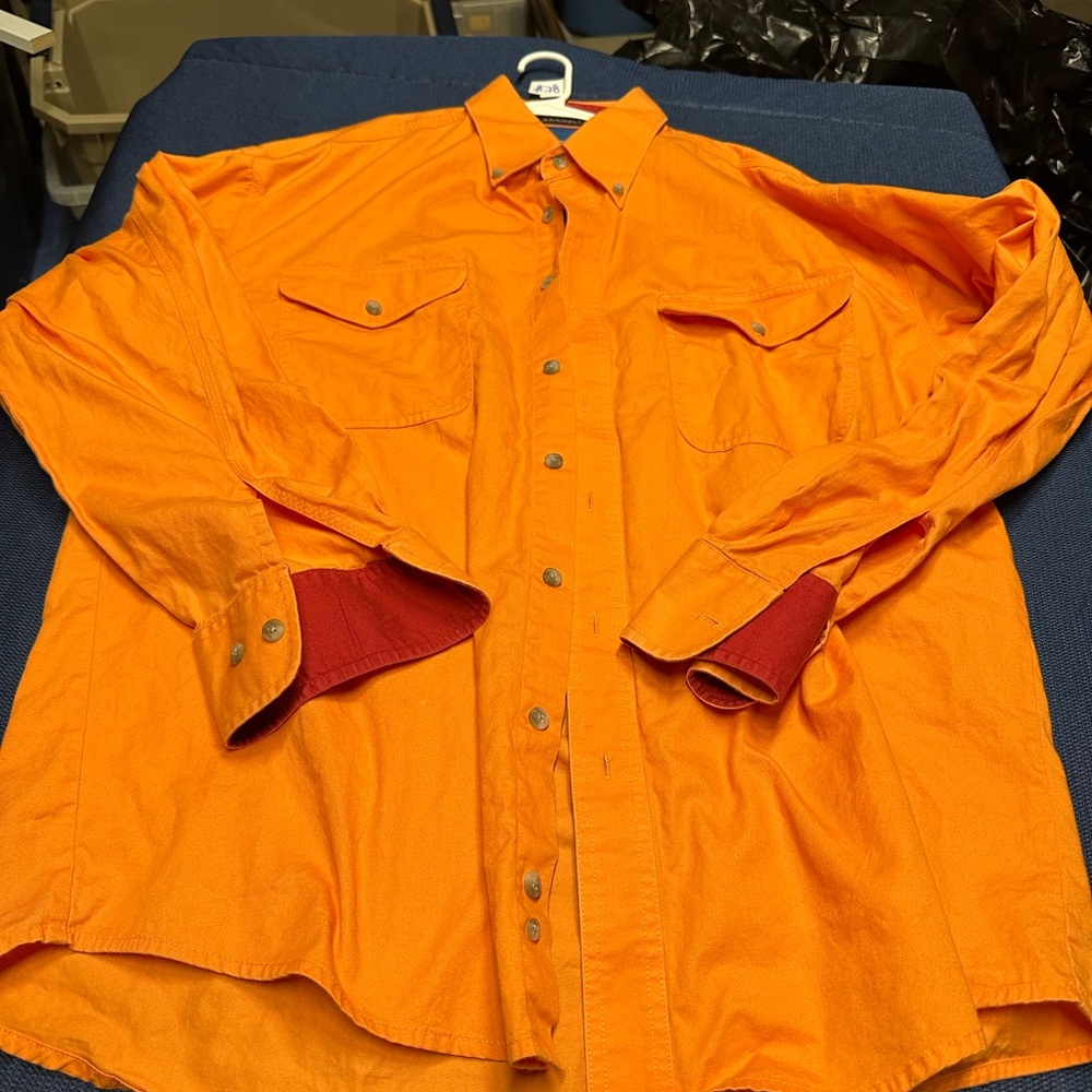 Men's Orange Jacket with Red Accents